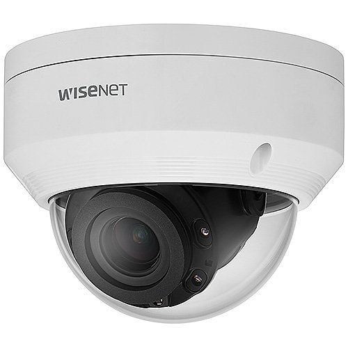 Hanwha ANV-L7082R A-Series 4MP WDR IR Dome IP Camera, 3.3-10.3mm Motorized Varifocal Lens, White