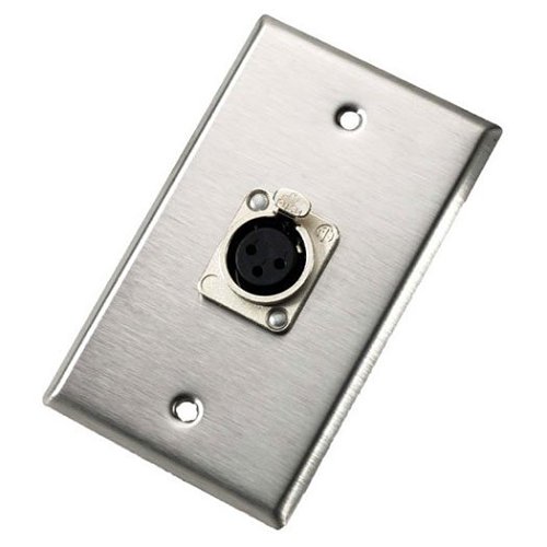 NEUTRIK 103F Single Female 3-Pole XLR Connector Wall Plate for NC3FD-L-1