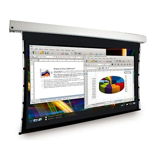 Dragonfly DFM-TAB-133-MW-1610 133" Motorized Tab Tension, Matte White Projection Screen, 16:10 Aspect Ratio
