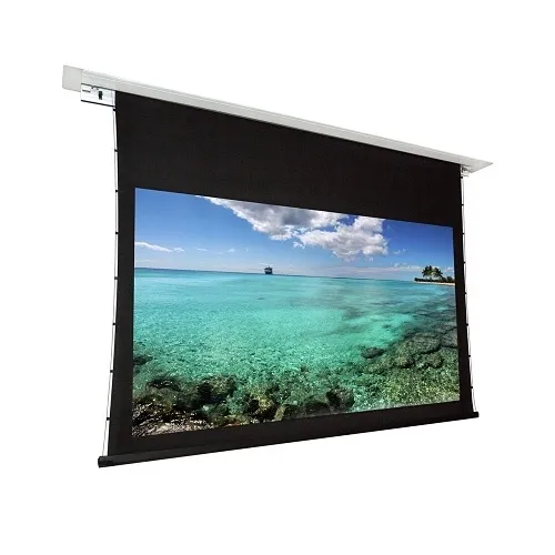 Dragonfly DFRM-TAB-100-MW 100" Recessed Motorized Matte White Non Tab Tension Projection Screen (16:9)