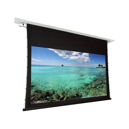 Dragonfly DFRM-TAB-120-MW 120" Recessed Motorized Matte White Non Tab Tension Projection Screen (16:9)