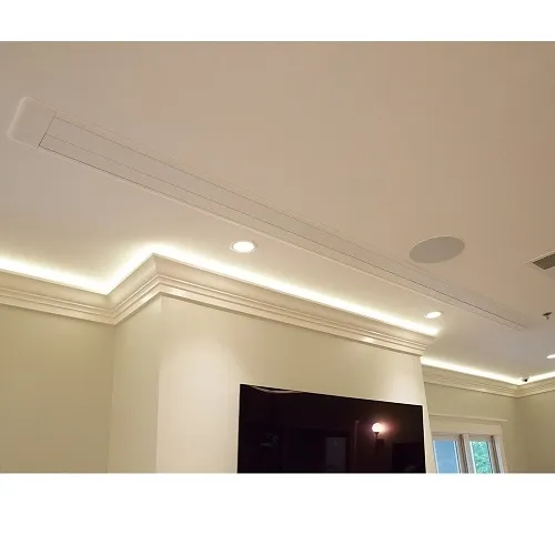 Dragonfly DFRM-TAB-120-UAW 120" Recessed Motorized Tab Tension Ultra AcoustiWeave Projection Screen, 16:9