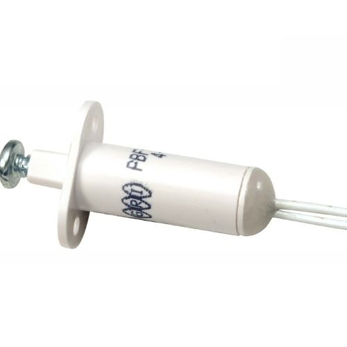 GRI PBF-3030-W 3/8" Diameter Push Button Plunger Switch with Flange, 5W, 175VDC, 0.25A, Open Loop, N/O, A, White