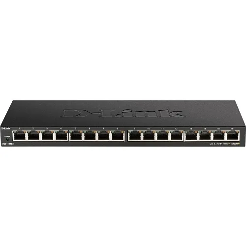 D-Link DGS-1016S 16-Port Gigabit Unmanaged Metal Desktop Network Switch