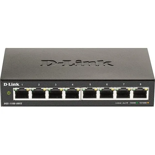 D-Link DGS-1100-08 8-Port Gigabit Smart Managed Switch