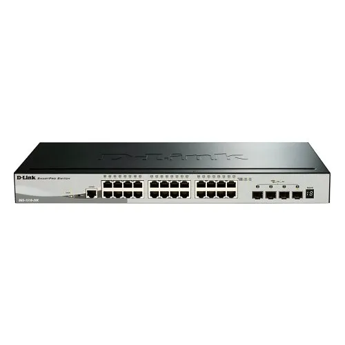 D-Link DGS-1510-28XMP Gigabit Stackable Smart Managed Switch with 10G Uplinks