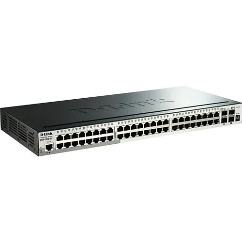 D-Link DGS-1510-52X Gigabit Stackable Smart Managed Switch with 10G Uplinks, 48 10/100/1000BASE-T ports