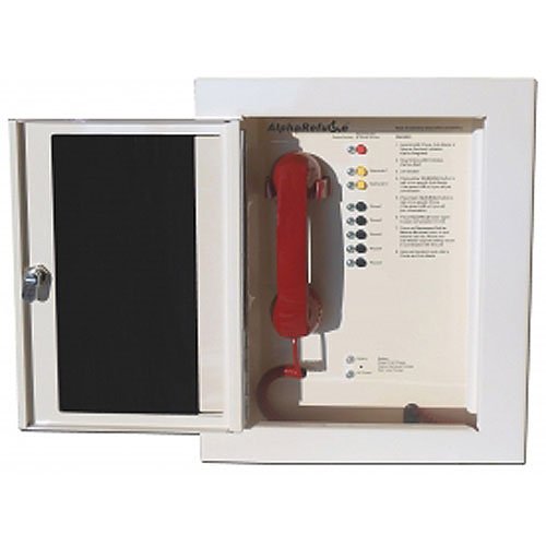 Alpha RCC2505CS AlphaRefuge 2100 Series Refuge Command Center, 5-Unit Capacity, Surface, Lockable, Painted Cabinet