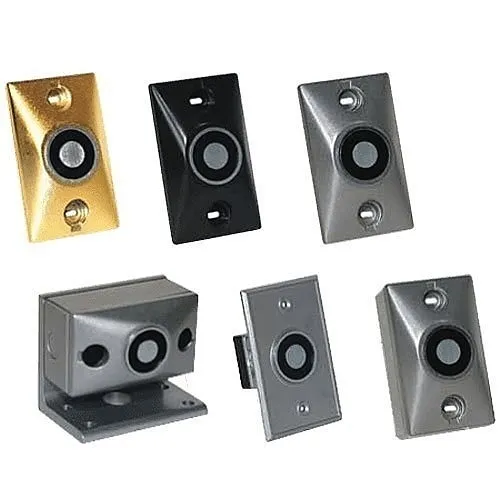 Potter DH24120FPC DH Series Magnetic Door Holder, 24/120V, Flush Mount, Powdercoated, Chrome