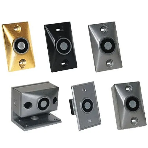 RSG DH24120SPC Electromagnetic Fire Door Holder, Surface Mount, 24/120V, 20mA, Powder Coated Chrome