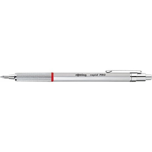 Rotring 1904291 Rapid Pro Chrome Ballpoint Pen, Medium, Chrome