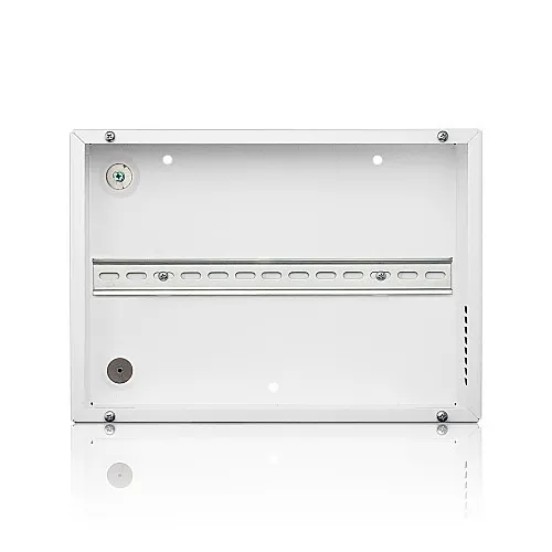 Leviton DINRK-1 DIN Rail Rack Mount Enclosure, 14"x10", White
