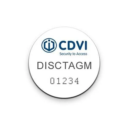 CDVI DISCTAGM Mini Access Control PVC Adhesive Tag, 25-Pack