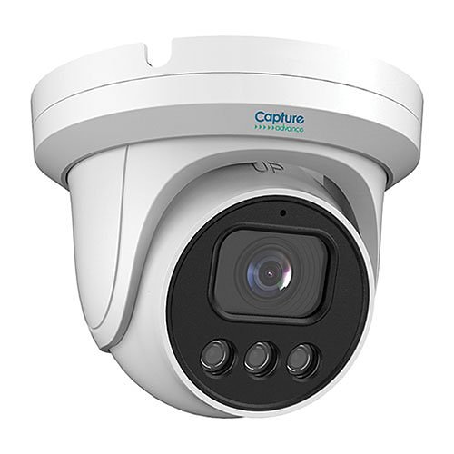 Capture Advance R2-8MPFXTUR 8MP WDR IR Turret IP Camera, 2.8mm Lens, NDAA Compliant, White