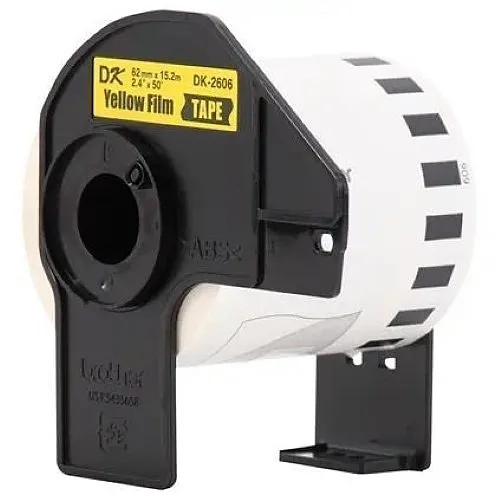 Brother DK2606 2.4 x 50 Film Label, Yellow