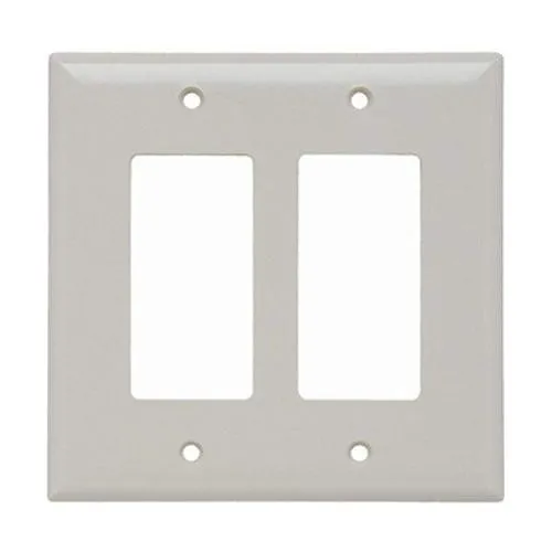 Signamax DKFD-2-GY Double-Gang Decora-Style Faceplate, Gray