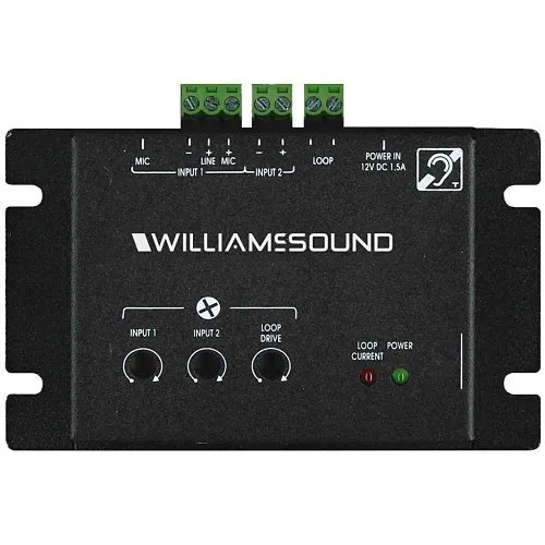 Williams AV DL 102 Counter Loop Amplifier with MIC 103 Microphone