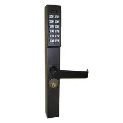 Napco DL1200/10B1 DL1200 Series Trilogy Narrow Stile Digital Aluminum Door Retrofit Outside Lever Trim