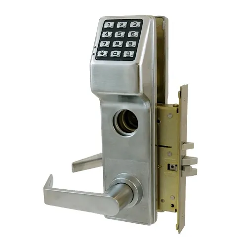 Alarm Lock DL2700CRL US26D Mortise Lock with Keypad Trim, 100 Users