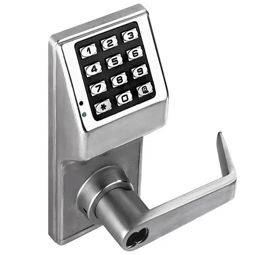 Alarm Lock DL2700IC US26D Electronic Digital Lock, Accepts IC Core, Satin Chrome