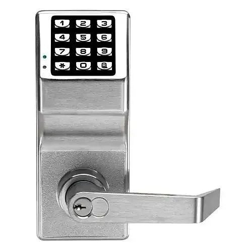 Alarm Lock DL2700IC/26D Trilogy T2 Standalone Push Button Cylindrical Lock, Satin Chrome