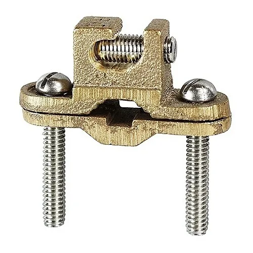 Dottie DLI25 Clips and Clamp, 3/8"-1" Bronze Bare Ground ClaMP with Lay in Lug