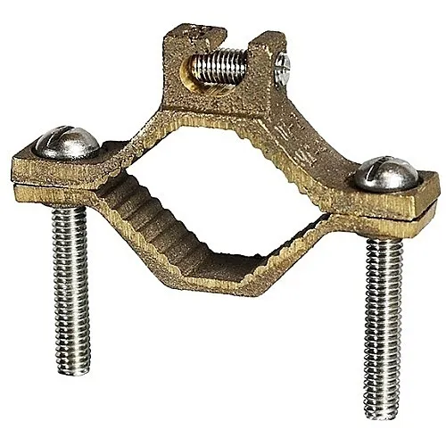 Dottie DLI27 1-1/4"-2" Bronze Bare Ground Clamp with Lay in Lug, Bronze