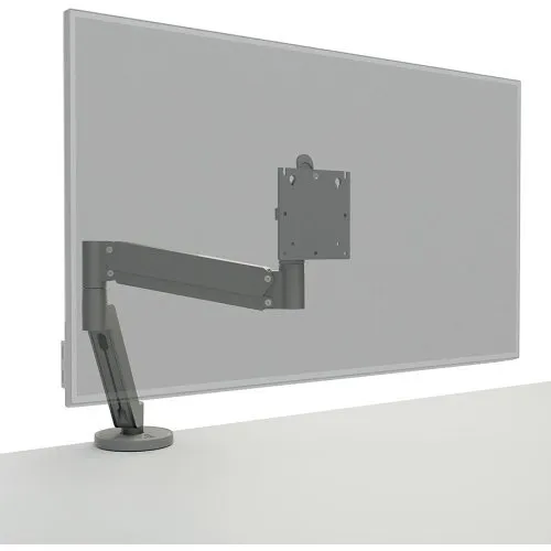 Chief DMA1S Koncis Desk Mount Single Monitor Arm for 10-32" Displays, VESA Monitor Mount, Silver