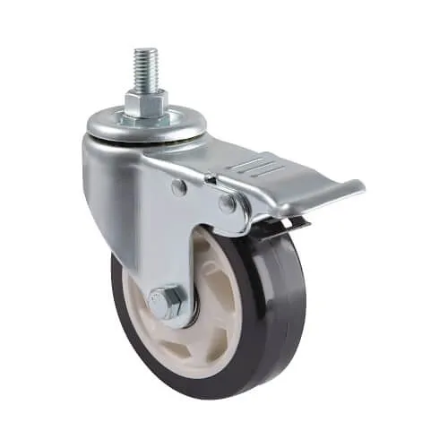 Eaton Tripp Lite DMCCASTER Locking Caster Kit for Rolling TV / Monitor Carts, Heavy Duty, Swivel, 4" Diameter, 4-Casters