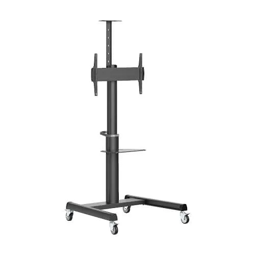 Eaton Tripp Lite DMCS3770AMUL Safe-IT Heavy-Duty Rolling Cart for 37" to 70" Displays, UL Certified, Antimicrobial, Black