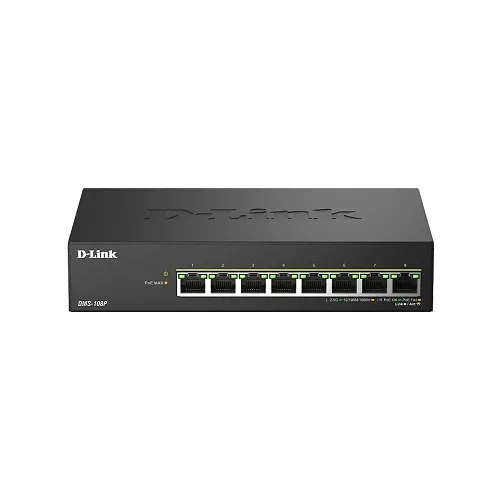 D-Link DMS-108P 8-Port Unmanaged 2.5G PoE Switch