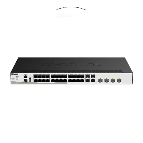 D-Link DMS‑1250‑28P 28‑Port 2.5G Smart Managed PoE Switch with 24 PoE Ports and 4 10G SFP+ Uplinks