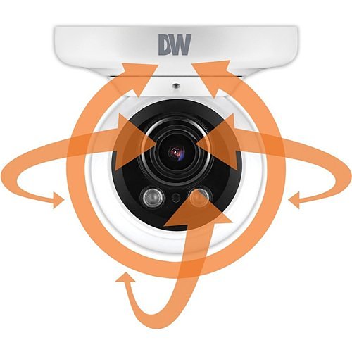 Digital Watchdog DWC-MVA2WIAT MEGApix IVA 2.1MP Vandal Ball IP Camera, 2.7-13.5mm Varifocal Lens