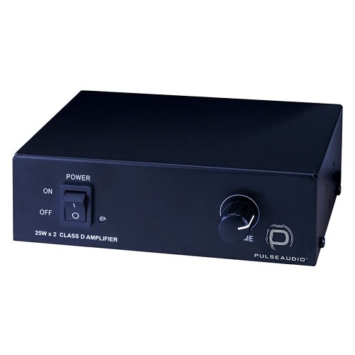 PulseAudio PA2X25 2-Channel Class D Digital Amplifier, 25W, Black