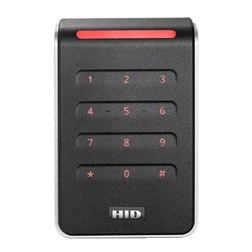 HID 40KNKS-00-000000 Signo 40K Wall Mount Keypad Reader, 13.56MHz and 125kHz, OSDP/Wiegand, Pigtail, Mobile Ready, Black with Silver Trim (Replaces RK40, RPK40)