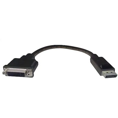 Comprehensive DP2DVIF DisplayPort Male to DVI Female Cable 8"