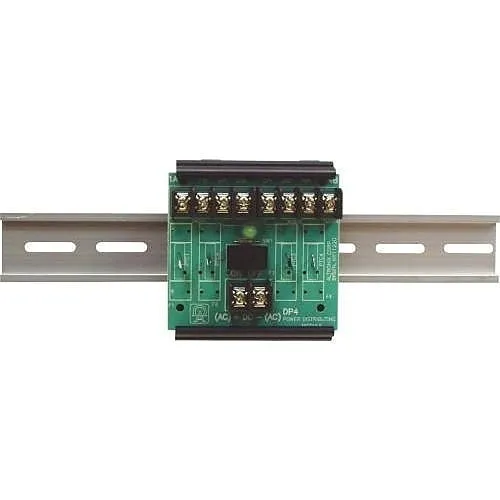 Altronix DP4CB DIN Rail Power Distribution Module, 4-Outputs PTC, 48V AC/DC