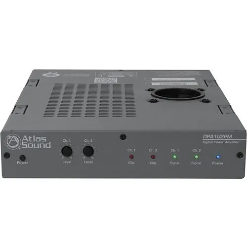 AtlasIED DPA-102PM 2-Channel 100W 4O Networkable Pole Mount Power Amplifier