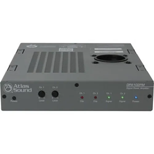 AtlasIED DPA-102PM 2-Channel x 100W 4O Networkable Pole Mount Power Amplifier