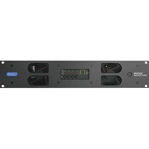 AtlasIED DPA2402 2400W Networkable Multi-Channel Power Amplifier with Optional Dante Network Audio