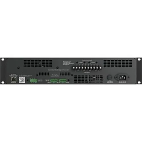 AtlasIED DPA2402 2400W Networkable Multi-Channel Power Amplifier with Optional Dante Network Audio