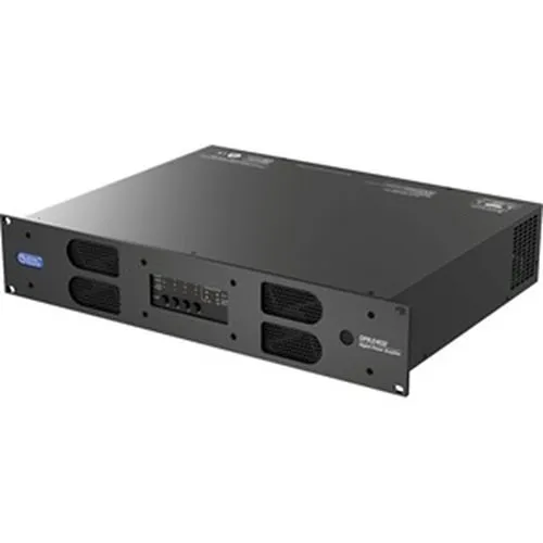 AtlasIED DPA2402 2400W Networkable Multi-Channel Power Amplifier with Optional Dante Network Audio