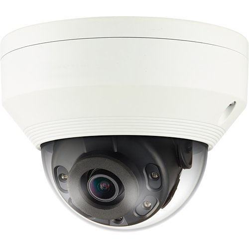 Hanwha QNV-6012R Q-Series 2MP IR Vandal Dome Camera, 2.8mm Fixed Lens, White
