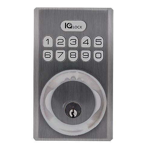 IQ IQDLK-PGK-SN PowerG Door Lock, Satin Nickel