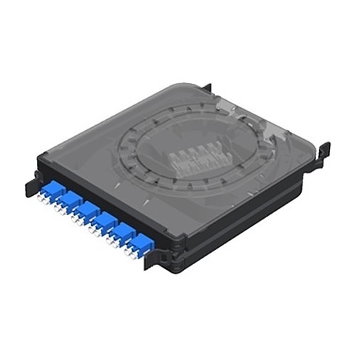 Belden FCSX06LDFP FX ECX Cassette, OS2, 6-Ports LC Duplex with 250µm Pigtails, Blue Adapters