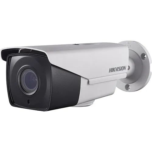 Hikvision DS-2CC12D9T-AIT3ZE TurboHD 2MP Outdoor Ultra-Low Light Bullet Analog Camera, 2.8-12mm Motorized Varifocal Lens, White