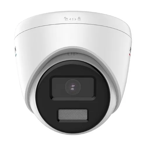 Hikvision DS-2CD1347G0-LUF 2.8MM Value Series 4MP ColorVu IP Turret Camera, 2.8mm Fixed Lens, IP67, White
