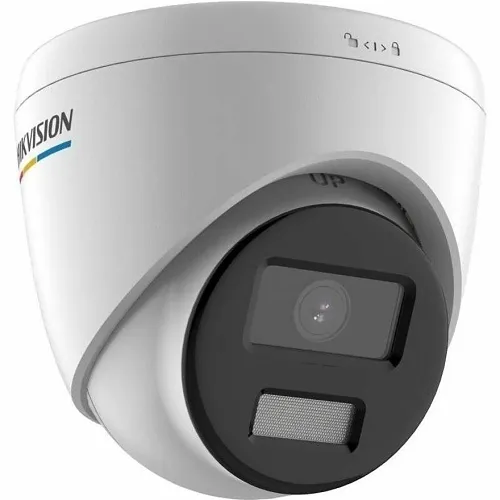 Hikvision DS-2CD1347G2-LUF(2.8MM) 4MP Outdoor ColorVu IP Turret Camera with Built-in Microphone, 2.8mm Lens (Replaces DS-2CD1347G0-LUF)