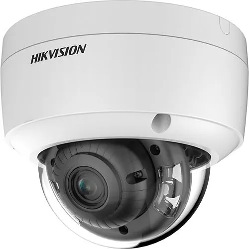 Hikvision DS-2CD2147G2-LSU 4MP ColorVu Dome IP Camera with Built-In Microphone, 2.8mm Fixed Lens