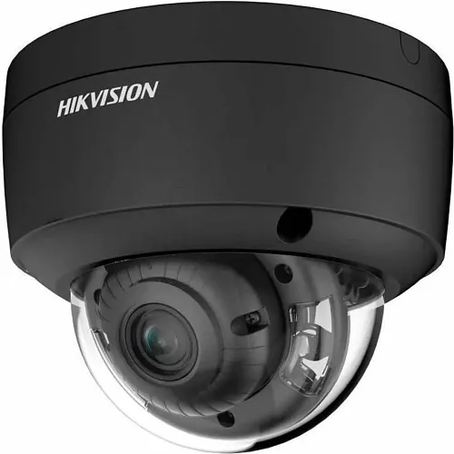 Hikvision DS-2CD2147G2-LSU ColorVu 4MP WDR Dome IP Camera with Built-in Microphone, 2.8mm Fixed Lens, Black